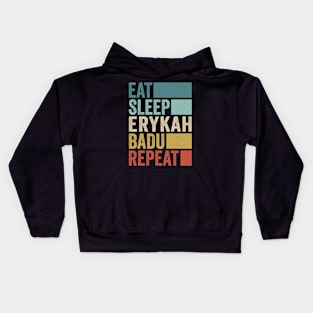 Funny Eat Sleep Erykah Badu Repeat Retro Vintage Kids Hoodie